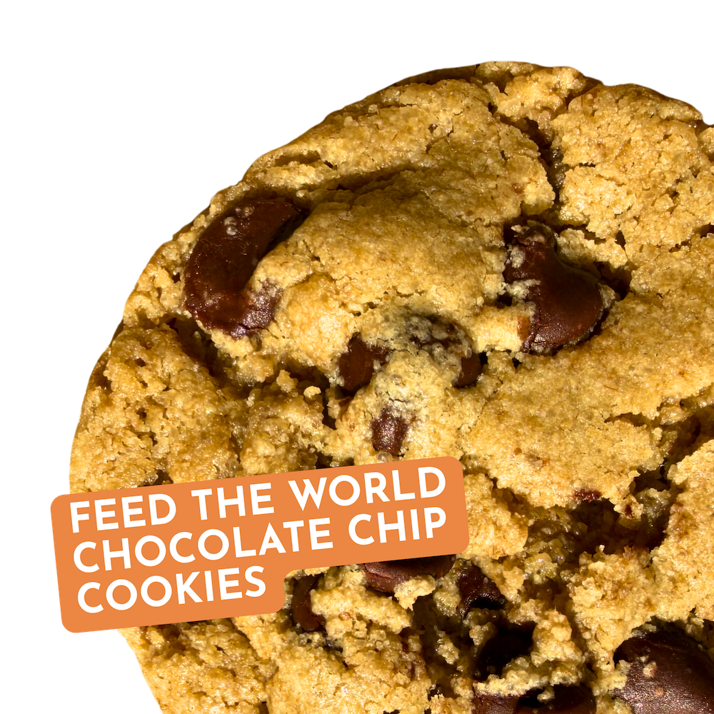 Feed the World chocolate chip cookie